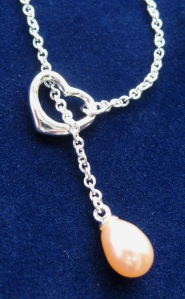 nice pink pearl silver heart from crimeajewel